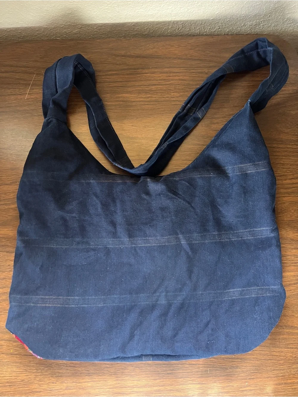 Multi-color Cotton Hobo Bag